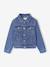 Veste jean fille personnalisable bleu clair+bleu moyen 12 - vertbaudet enfant 
