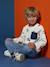 Tee-shirt manches longues HAPPY LA imprimé garçon blanc imprimé 1 - vertbaudet enfant 