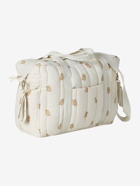 Sac à langer COLINA gaze de coton Nuages+Teddy 13 - vertbaudet enfant 