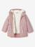 Parka fille à capuche 3 en 1 parka + veste matelassée bois de rose+marine 10 - vertbaudet enfant 