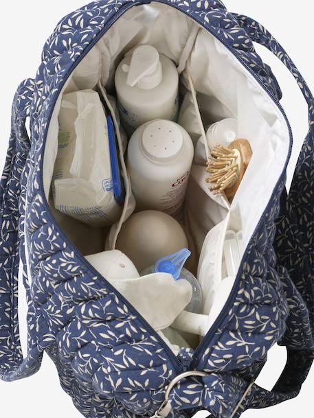 Sac à langer en gaze de coton JOIOSA beige imprimé+bleu nuit+bronze+écru 11 - vertbaudet enfant 