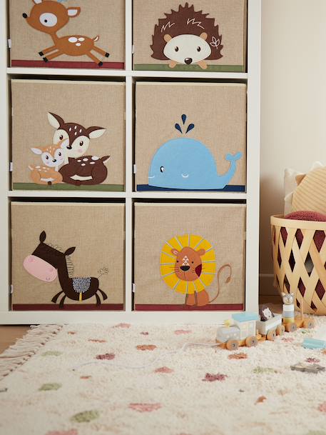 Boîte de rangement pliable - motif chevruils Chevruils 4 - vertbaudet enfant 