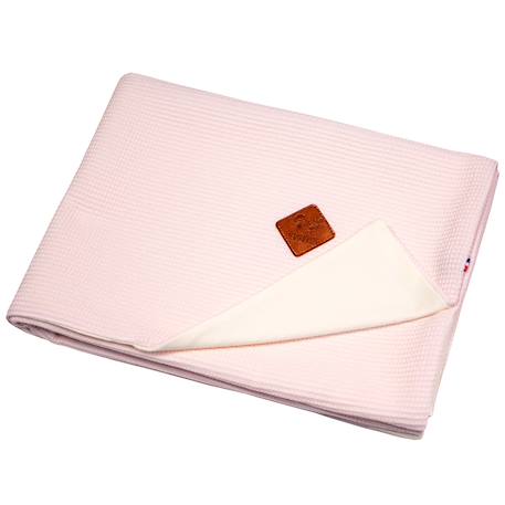 Couverture été en coton nid d'abeille Beige+Bleu+Écru+Rose 10 - vertbaudet enfant 