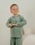 Pyjama 2 pièces en velours avec broderie mammouth Vert 4 - vertbaudet enfant 