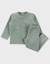 Pyjama 2 pièces en velours avec broderie mammouth Vert 1 - vertbaudet enfant 
