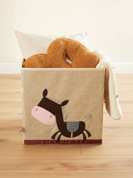 Boîte de rangement pliable - motif âne Âne 2 - vertbaudet enfant 