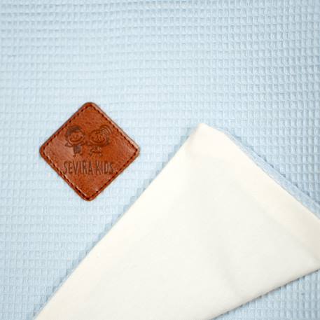 Couverture été en coton nid d'abeille Beige+Bleu+Écru+Rose 6 - vertbaudet enfant 