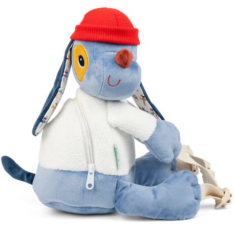 Sac à dos doux jules Bleu, blanc, rouge 1 - vertbaudet enfant 