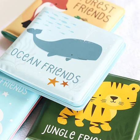 Livre de bain pour enfant les amis de l'océan Bleu 4 - vertbaudet enfant 