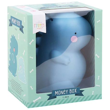 Tirelire enfant dinosaure Dinosaure, bleu 3 - vertbaudet enfant 