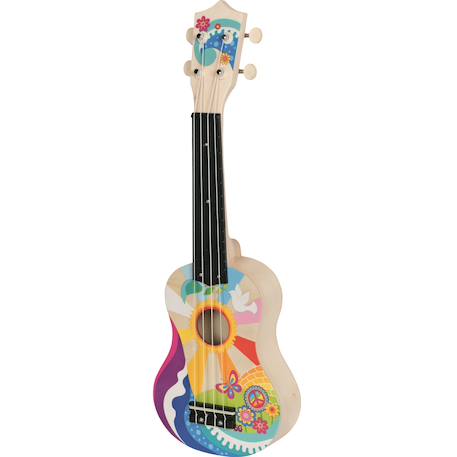 Ukulélé flower power Beige 1 - vertbaudet enfant 