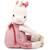 Sac à dos doux lena Blanc, rose 1 - vertbaudet enfant 