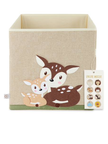 Boîte de rangement pliable - motif chevruils Chevruils 1 - vertbaudet enfant 