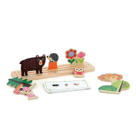Jeu de logique en bois la forêt Beige 4 - vertbaudet enfant 