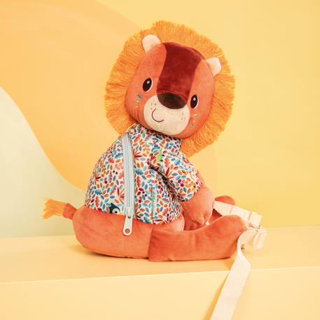 Sac à dos doux jack Orange, blanc, bleu 5 - vertbaudet enfant 