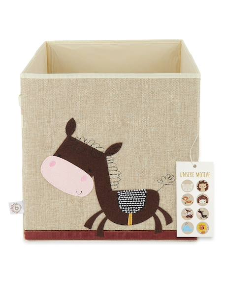Boîte de rangement pliable - motif âne Âne 1 - vertbaudet enfant 