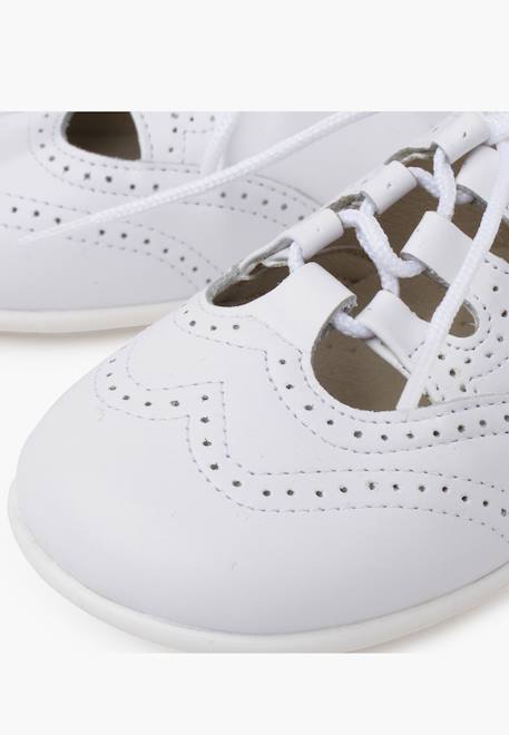 Chaussures anglaises en cuir Beige+Blanc+Bleu marine+Bleu moyen+Bordeaux+Camel+Marron 12 - vertbaudet enfant 