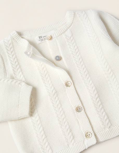 Ensemble de maille 3 pièces Blanc 3 - vertbaudet enfant 
