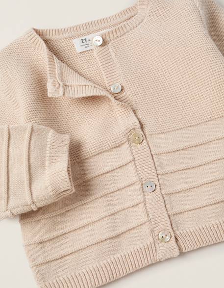 Ensemble de maille 3 pièces Beige clair 3 - vertbaudet enfant 