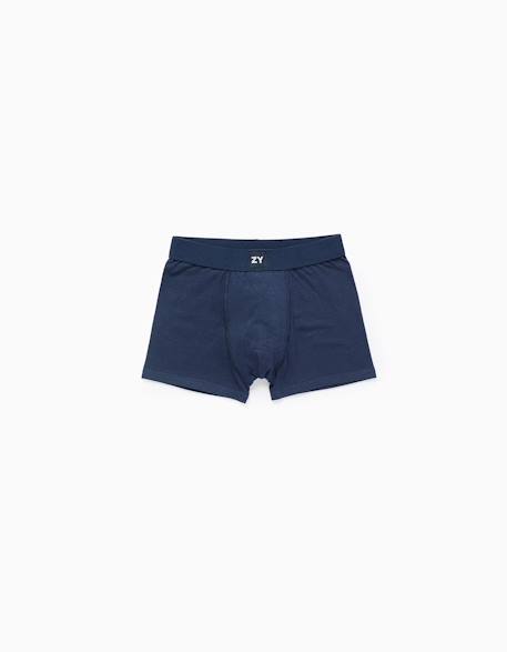 Pack 4 boxers unis Multicolore 2 - vertbaudet enfant 