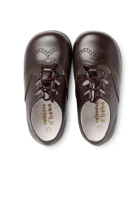 Chaussures anglaises en cuir Beige+Blanc+Bleu marine+Bleu moyen+Bordeaux+Camel+Marron 40 - vertbaudet enfant 