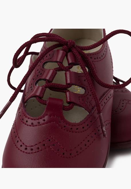 Chaussures anglaises en cuir Beige+Blanc+Bleu marine+Bleu moyen+Bordeaux+Camel+Marron 29 - vertbaudet enfant 