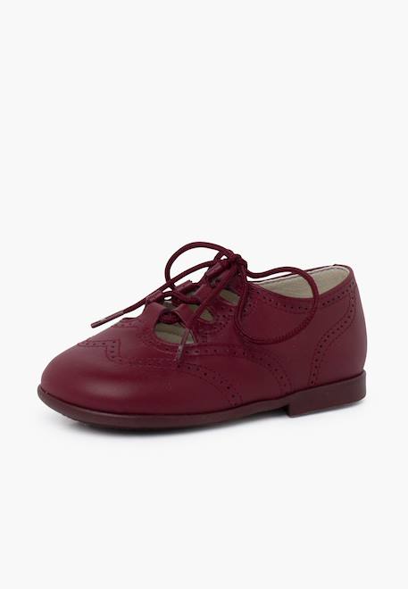Chaussures anglaises en cuir Beige+Blanc+Bleu marine+Bleu moyen+Bordeaux+Camel+Marron 25 - vertbaudet enfant 