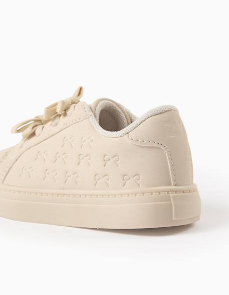 Baskets avec texture et nœuds Beige 4 - vertbaudet enfant 