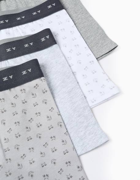 Pack 4 boxers monstres des émotions Multicolore 3 - vertbaudet enfant 