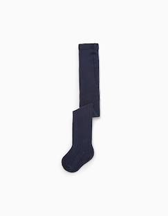 -Collants maille côtelée anti-boulochage