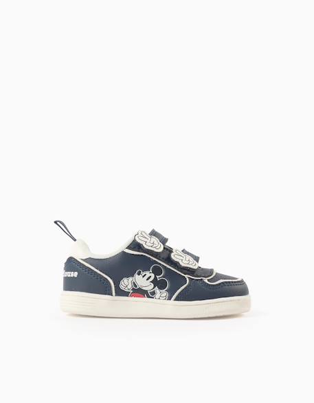 Baskets avec fermeture à scratch mickey Bleu foncé 1 - vertbaudet enfant 