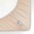 Drap housse en gaze de coton à carreaux Beige+Bleu 4 - vertbaudet enfant 