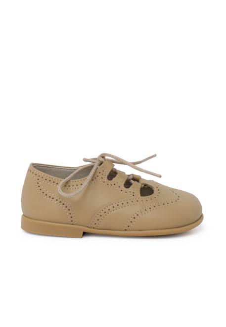 Chaussures anglaises en cuir Beige+Blanc+Bleu marine+Bleu moyen+Bordeaux+Camel+Marron 30 - vertbaudet enfant 