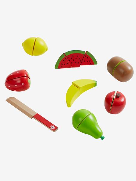 Fruits à découper en bois FSC® multicolore 1 - vertbaudet enfant 