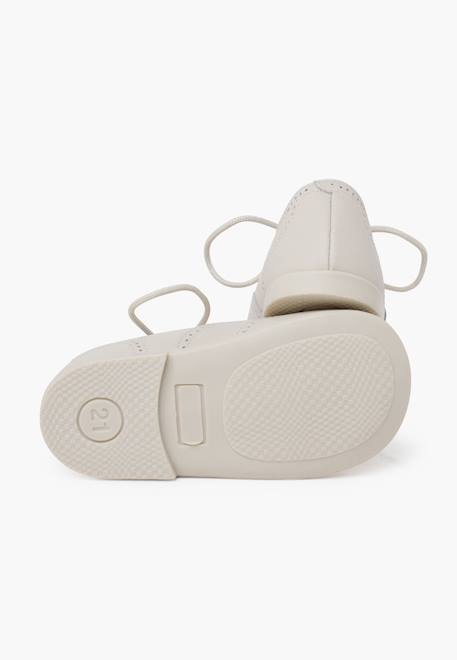 Chaussures anglaises en cuir Beige+Blanc+Bleu marine+Bleu moyen+Bordeaux+Camel+Marron 3 - vertbaudet enfant 