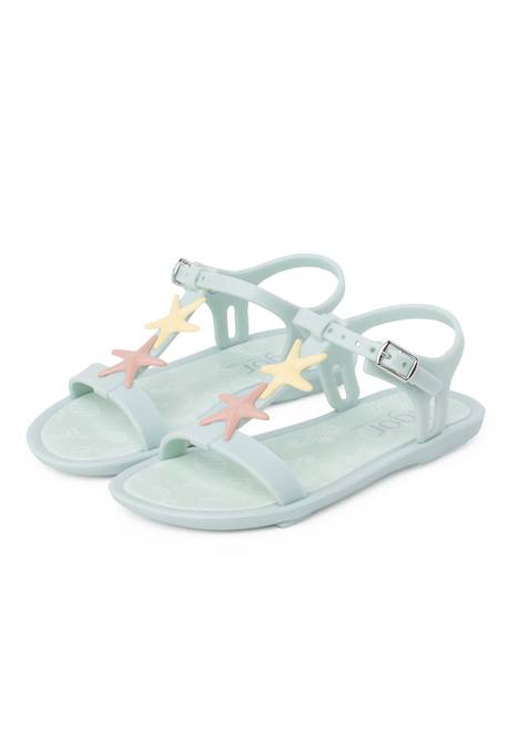 Sandales plage étoiles couleurs pastel Mauve+Menthe+Rose perle 9 - vertbaudet enfant 