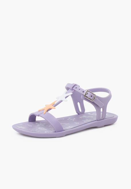 Sandales plage étoiles couleurs pastel Mauve+Menthe+Rose perle 2 - vertbaudet enfant 