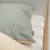 Taie d'oreiller réversible en lin lavé Beige+Vert de gris 6 - vertbaudet enfant 