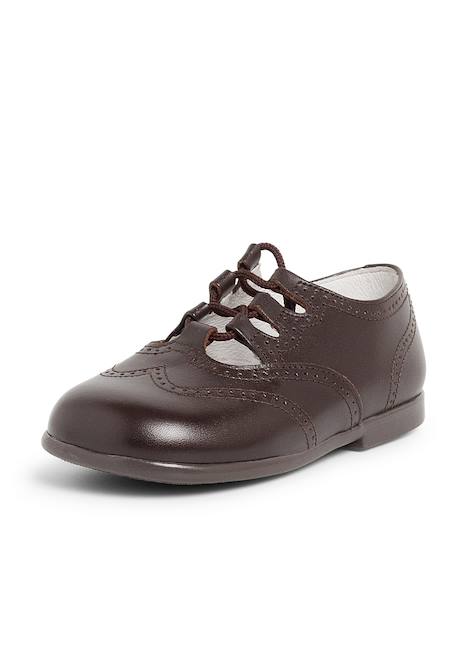 Chaussures anglaises en cuir Beige+Blanc+Bleu marine+Bleu moyen+Bordeaux+Camel+Marron 37 - vertbaudet enfant 