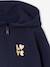 Sweat fille zippé à capuche sport marine+rose+vert sauge 3 - vertbaudet enfant 