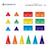 Jeu de construction magnétique arc-en-ciel mini-paquet, 24 pièces Arc-en-ciel 6 - vertbaudet enfant 
