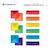 Jeu de construction magnétique arc-en-ciel paquet carré, 42 pièces Arc-en-ciel 6 - vertbaudet enfant 