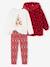 Ensemble Pyjama Fille Noël rouge 1 - vertbaudet enfant 