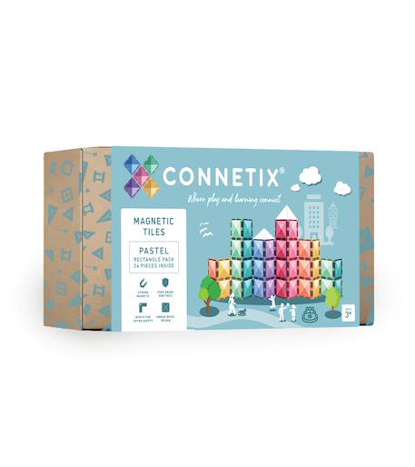 Jeu de construction magnétique pastel paquet rectangle, 24 pièces Pastel 1 - vertbaudet enfant 