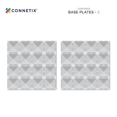 Jeu de construction magnétique clair paquet de plaques de base, 2 pièces Transparent 6 - vertbaudet enfant 