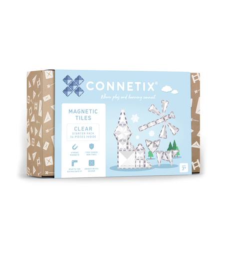 Jeu de construction magnétique clair pack de démarrage, 34 pièces Clear 1 - vertbaudet enfant 