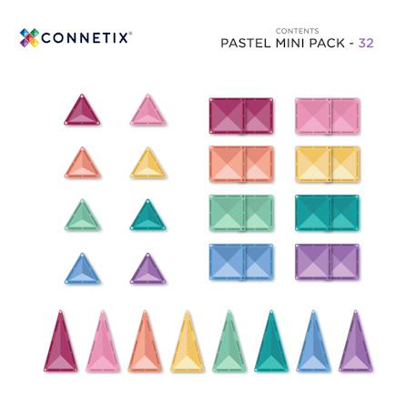 Jeu de construction magnétique pastel mini-paquet, 32 pièces Pastel 6 - vertbaudet enfant 