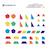 Jeu de construction magnétique arc-en-ciel pack d'extension de forme, 36 pièces Rainbow 6 - vertbaudet enfant 