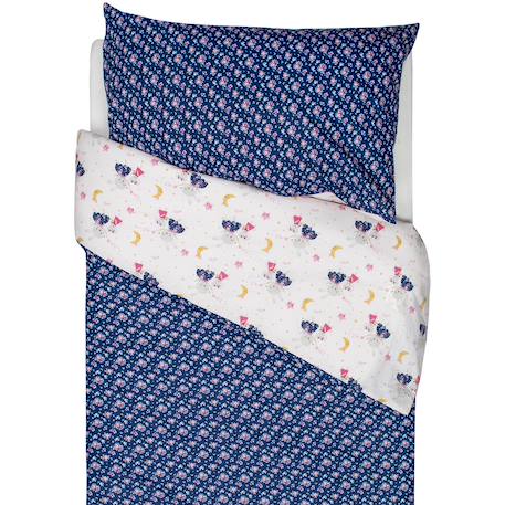 Parure de lit réversible en coton fairy flore Rose 6 - vertbaudet enfant 