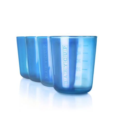 Lot de 4 premières tasses d'apprentissage Bleu+Jaune 1 - vertbaudet enfant 